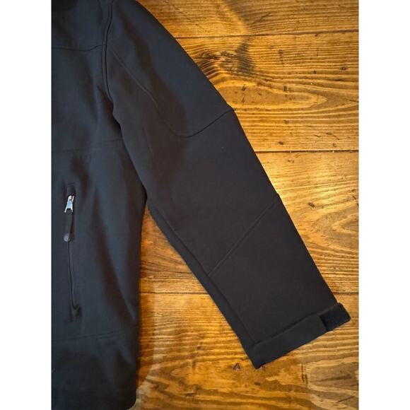 GH Bass & Co Hooded Soft Shell Black Men's XXL Sharp Dress Coat Jacket - Picture 8 of 10